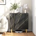 Pikkukuva 2 / 6: Rootz Storage Buffet - Sideboard - Konsolipöytä - Säädettävät hyllyt - 76 cm x 35cm x 77cm - musta