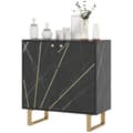 Pikkukuva 1 / 6: Rootz Storage Buffet - Sideboard - Konsolipöytä - Säädettävät hyllyt - 76 cm x 35cm x 77cm - musta