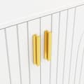 Miniatyrbillede 5 af 11: Rootz White skænk - Buffetskab - Opbevaringsenhed - Elegant design, let rengøring, MDF, 152 cm x 40 cm x 75 cm