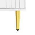 Miniatyrbillede 8 af 11: Rootz White skænk - Buffetskab - Opbevaringsenhed - Elegant design, let rengøring, MDF, 152 cm x 40 cm x 75 cm