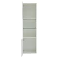 Miniatyrbillede 9 af 11: Vitrineskab 45x35x160 cm - med 2 tilslutninger - med LED-belysning - 1 glashylde - hvid
