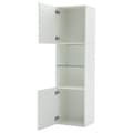 Miniatyrbillede 10 af 11: Vitrineskab 45x35x160 cm - med 2 tilslutninger - med LED-belysning - 1 glashylde - hvid