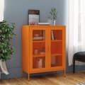 Miniatyrbild 1 av 2: Förvaringsskåp orange 80x35x101,5 cm stål