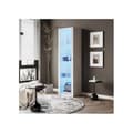 Miniatyrbild 4 av 4: Glansvitrin med LED-belysning, 3 glashyllor, 55*38*166 cm, vitrin