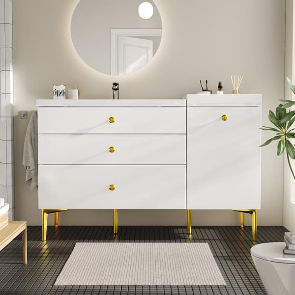 Allaskaappi pesualtaalla 120×47,5×80 cm – Modernit kylpyhuonekalusteet, alakaappi kylpyhuoneeseen/eteiseen/eteiseen, tyylikäs muotoilu