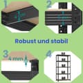 Miniatyrbillede 5 af 5: Rootz 2 Indstil tunge lagerhylde - garagehylde - opbevaringsstativ - rustresistent stål - 175 kg kapacitet - 200 cm x 100 cm x 50 cm