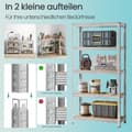 Pikkukuva 3 / 6: Rootz 2 Set Heavy Duty Storage -hylly - Varaston hyllyt - Autotalliorganisaatio - Ruostekestävä teräs - 40 cm x 90cm x 180cm
