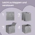 Miniatyrbild 5 av 5: Rootz 6 -stycken lagringsboxuppsättning - Beställningsboxar - Arrangörslåda - Spacebesparing - 33 cm x 33 cm x 33 cm