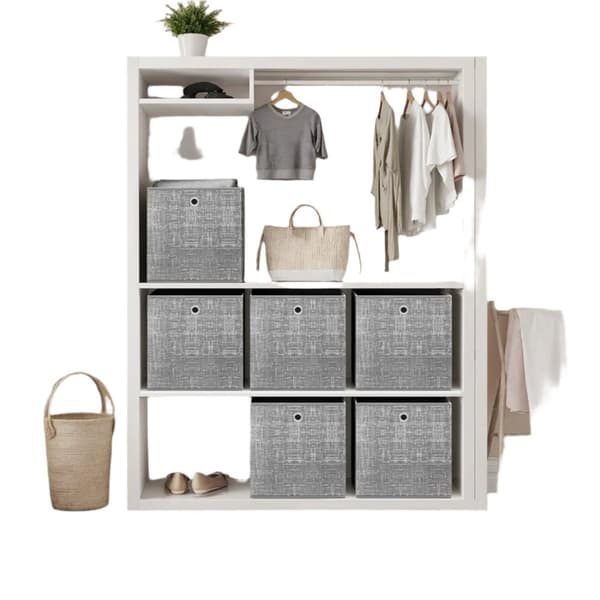 Rootz 6 -stycken lagringsboxuppsättning - Beställningsboxar - Arrangörslåda - Spacebesparing - 33 cm x 33 cm x 33 cm