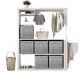 Miniatyrbild 1 av 5: Rootz 6 -stycken lagringsboxuppsättning - Beställningsboxar - Arrangörslåda - Spacebesparing - 33 cm x 33 cm x 33 cm