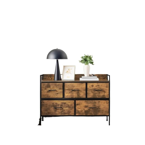 Rootz Chest of Drawers - Lagringsenhet - Dresser Organizer - 5 Tyglådor - 29 cm x 98,2 cm x 70 cm