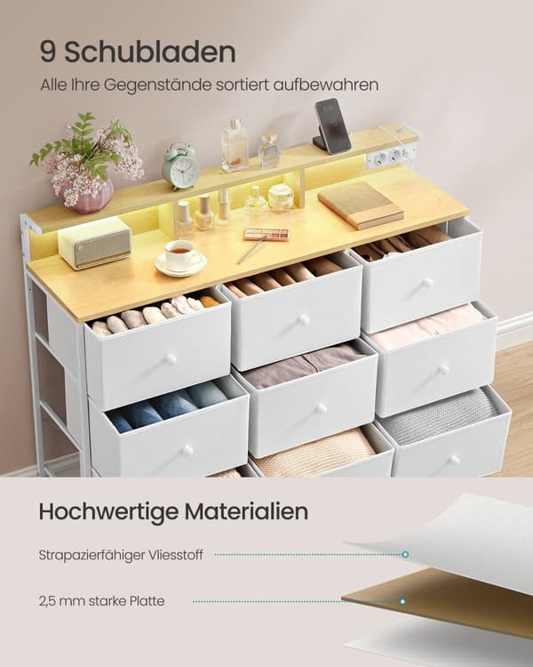 ROOTZ CHOST OF THEBLEERS - KOLLER - Opbevaringsenhed - LED -belysning - 33,5 T x 114 W x 84 H cm - Cloud White - Funktionelt design