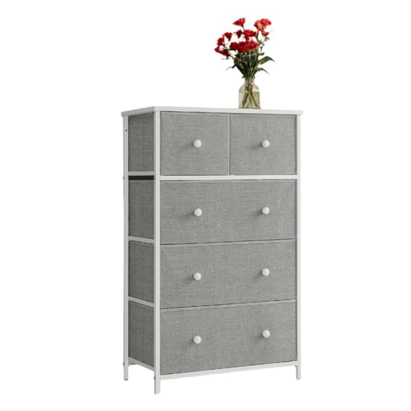 Rootz -lådor - förvaringsskåp - 5 lådor Steel Dresser - Space Saving - 30cm x 56 cm x 93 cm
