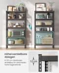 Miniatyrbillede 4 af 9: Rootz Heavy Duty Shelf - 5 Tier Storage Unit - Robust Rack - 875 kg kapacitet - Steel & MDF - 30 x 75 x 150 cm