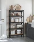 Miniatyrbillede 9 af 9: Rootz Heavy Duty Shelf - 5 Tier Storage Unit - Robust Rack - 875 kg kapacitet - Steel & MDF - 30 x 75 x 150 cm