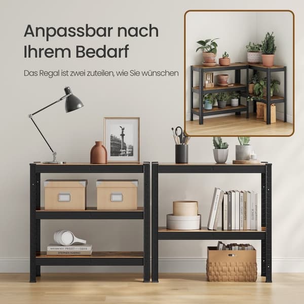 Rootz Heavy -Duty hylde - Kælderhylde - lagerhylde - Rustresistente stål - 150 cm x 75 cm x 30 cm