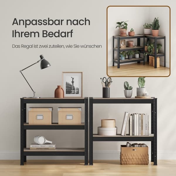 Rootz Heavy Dut -hylly - Basement -hylly - Varaston hylly - Teräsrunko - 150 cm x 75 cm x 30 cm - enimmäispaino 80 kg