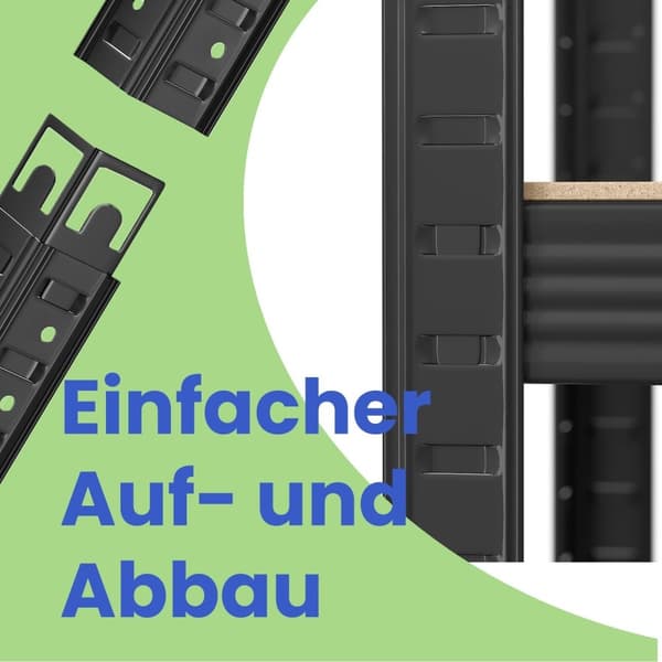 Rootz tung opbevaringshylde - metalhylderenhed - garage rack - holder 175 kg - 200 cm x 120 cm x 60 cm