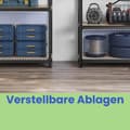 Miniatyrbillede 4 af 5: Rootz tung opbevaringshylde - metalhylderenhed - garage rack - holder 175 kg - 200 cm x 120 cm x 60 cm