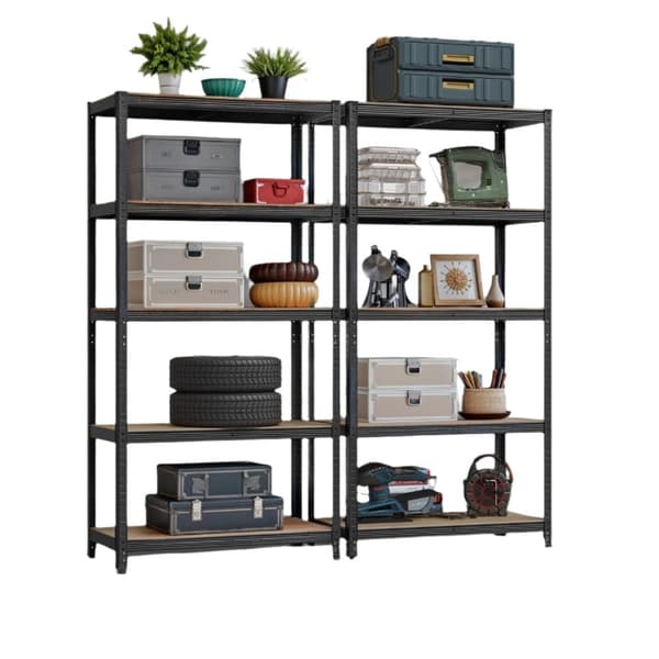 Rootz tung opbevaringshylde - metalhylderenhed - garage rack - holder 175 kg - 200 cm x 120 cm x 60 cm