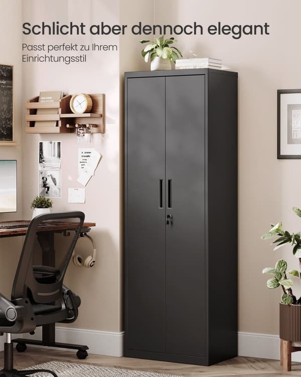 Rootz Multi -Purpose Storage Cabinet - Organizer - Shelving Unit - Høj belastningskapacitet - 40 cm x 60 cm x 180 cm