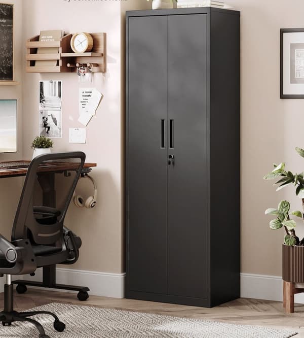 Rootz Multi -Purpose Storage Cabinet - Organizer - Shelving Unit - Høj belastningskapacitet - 40 cm x 60 cm x 180 cm