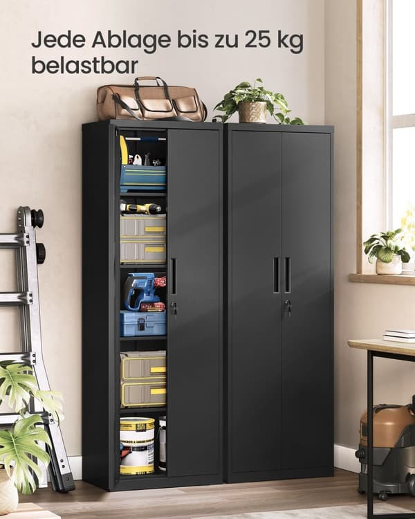 Rootz Multi -Purpose Storage Cabinet - Organizer - Shelving Unit - Høj belastningskapacitet - 40 cm x 60 cm x 180 cm