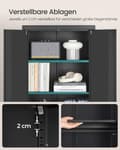 Miniatyrbillede 6 af 10: Rootz Multi -Purpose Storage Cabinet - Organizer - Shelving Unit - Høj belastningskapacitet - 40 cm x 60 cm x 180 cm