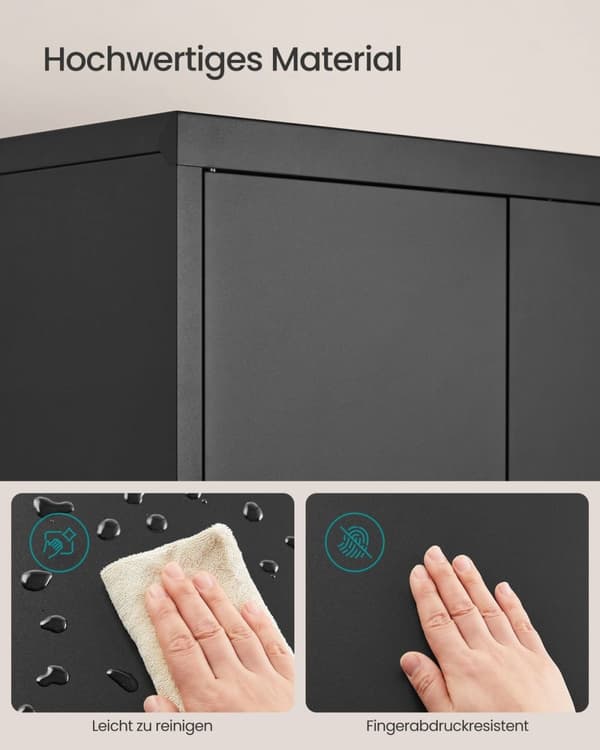 Rootz Multi -Purpose Storage Cabinet - Organizer - Shelving Unit - Høj belastningskapacitet - 40 cm x 60 cm x 180 cm