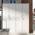 Miniatyrbild 3 av 5: Rootz Multi -Purpose File Cabinet - förvaringsskåp - Pulvercoated Steel - Hållbar - 40x80x180cm - Matt White