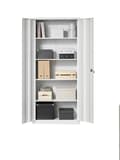 Miniatyrbild 1 av 5: Rootz Multi -Purpose File Cabinet - förvaringsskåp - Pulvercoated Steel - Hållbar - 40x80x180cm - Matt White