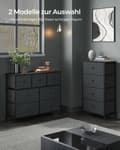 Miniatyrbild 6 av 6: Rootz Tvätt Chopper - 4 Drawer Dresser - Lagringsarrangör - Spacebesparing - 30 x 51 x 99 cm - Ebony Black Ink