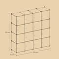 Miniatyrbild 6 av 6: Rootz -hyllsystem - kubhylla - förvaringshylla - 16 fack - rymdbesparande design - 123 cm x 31 cm x 123 cm