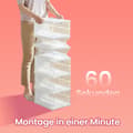 Miniatyrbillede 3 af 6: Rootz Set Shoe Cabinet - Integreret skoarrangør - 18 kasser - Rumbesparende - 35,5 cm x 25,5 cm x 105 cm