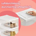 Miniatyrbillede 5 af 6: Rootz Set Shoe Cabinet - Integreret skoarrangør - 18 kasser - Rumbesparende - 35,5 cm x 25,5 cm x 105 cm