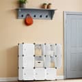 Miniatyrbillede 2 af 6: Rootz Schuhregal hyldesystem - skoarrangør - plastgarderobe - let vedligeholdelse - 93 cm x 123 cm x 31 cm