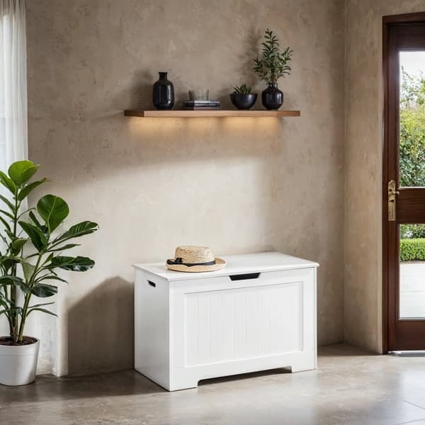 Rootz Shoe Bench - Bænk med opbevaring - Opbevaringsskab - Sæder og butikker - MDF -paneler - 76 cm x 48 cm x 40 cm