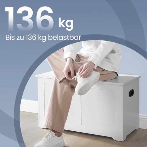 Rootz Shoe Bench - Penkki säilytystilassa - istuinrinta 2 turvasanaa - Järjestä tehokkaasti - 40 cm x 80 cm x 46 cm