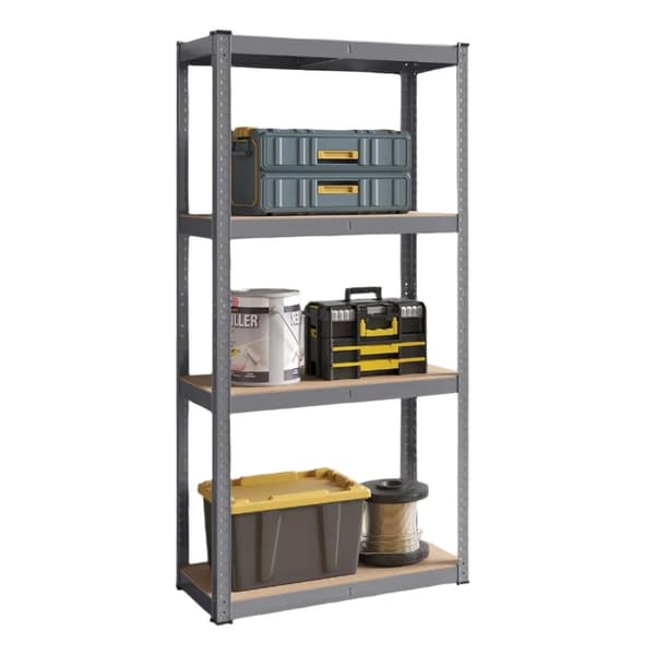 Rootz Stand Shelf - Bookhelf - Warehouse Shelf - kraftig stålramme - 40 x 80 x 160 cm