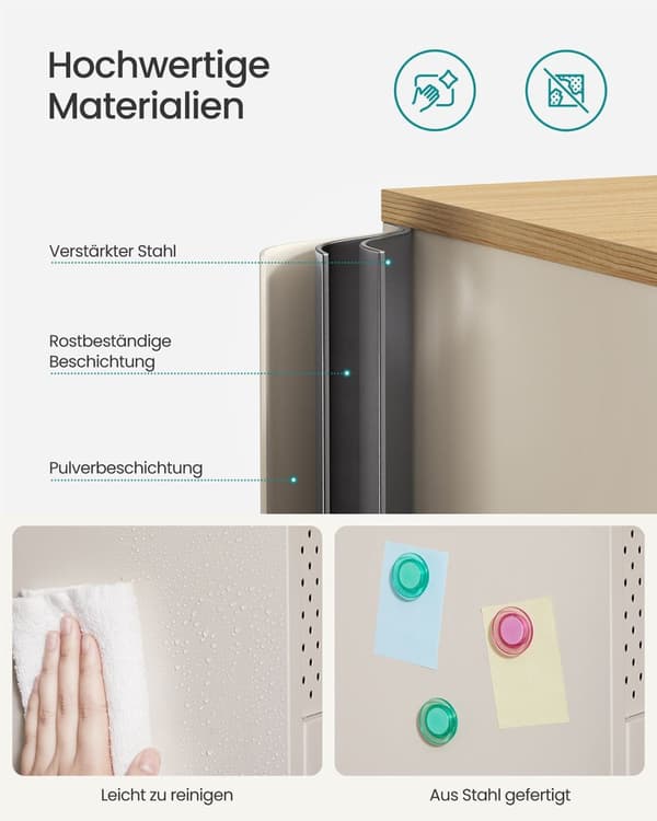 Rootz Storage Cabinet - Arrangørenhed - Hylderum - Holdbart design - 40 cm x 80 cm x 76 cm