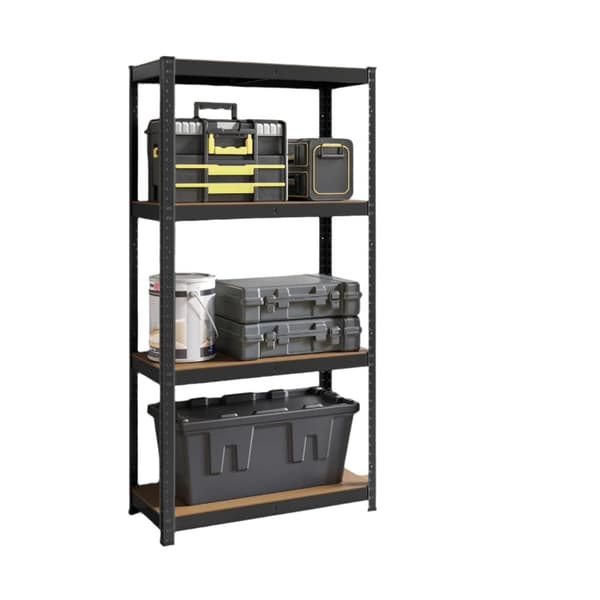 Rootz Stand Shelf - Boghylde - Lagerhylde - Holdbar opbevaring - 40 x 80 x 160 cm - pulverlakeret stål & MDF