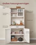 Miniatyrbillede 3 af 8: Rootz vintage skænk - opbevaringsskab - oplyst buffet -stilfuldt design - 39,7 x 80,4 x 180,3 cm