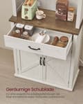Miniatyrbillede 7 af 8: Rootz vintage skænk - opbevaringsskab - oplyst buffet -stilfuldt design - 39,7 x 80,4 x 180,3 cm