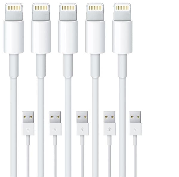 5-pack - Lightningkablar iPhone 13/12/11/ Xs/Max/X/8/7/6/5SE
