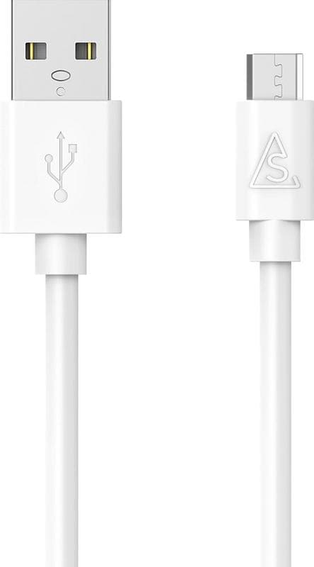 USB-kabelopladning/data USB til Micro-USB 1m Hvid