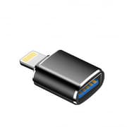 NÖRDIC USB3.0–OTG Lightning -sovitin (ei MFI), musta, tuki iOS:lle, liitä USB-laitteet iPhoneen ja iPadiin