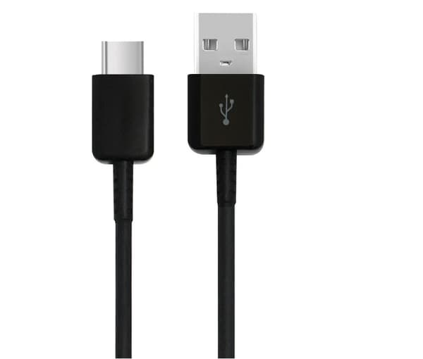 SiGN USB-C Kabel med Snabbladdning för Samsung Galaxy-modeller, 2.1A, 1.2m - Svart