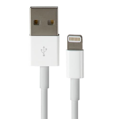 USB kabel 3 meter til iPhone & iPad - hvid