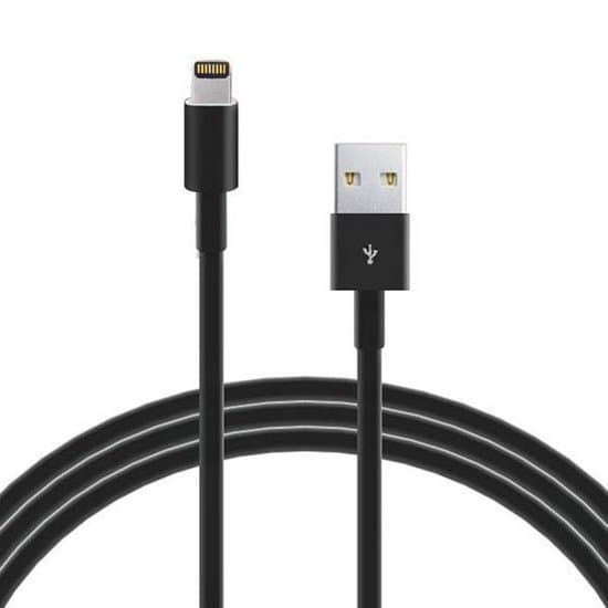 USB-kaapeli 2 metriä iPhonelle ja iPadille - svart
