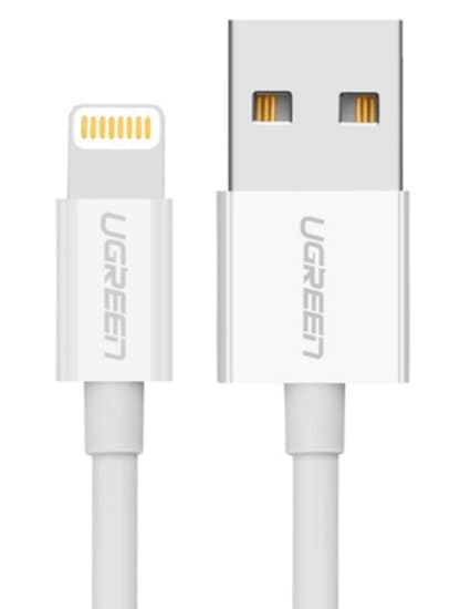 Ugreen Lightning till USB-kabel 1 meter - vit